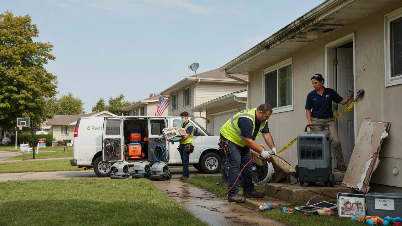 Water Damage Restoration in Liverpool, IL near me